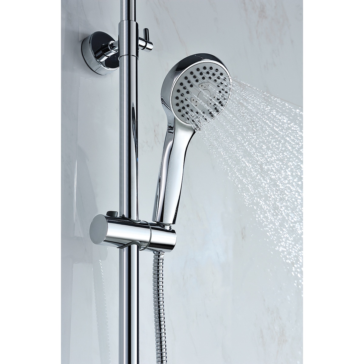 Conjunto de ducha monomando Roma Imex Cromo-3