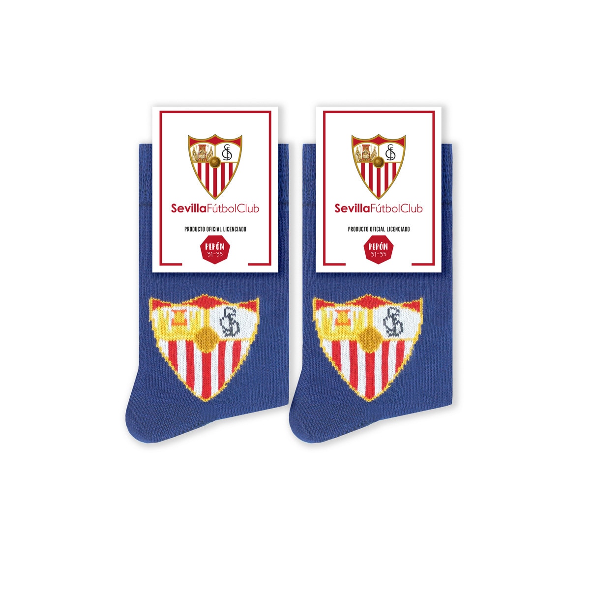 Imagem 0 de Meias Sevilla Fútbol Club Escudo azuis Pinrelitos