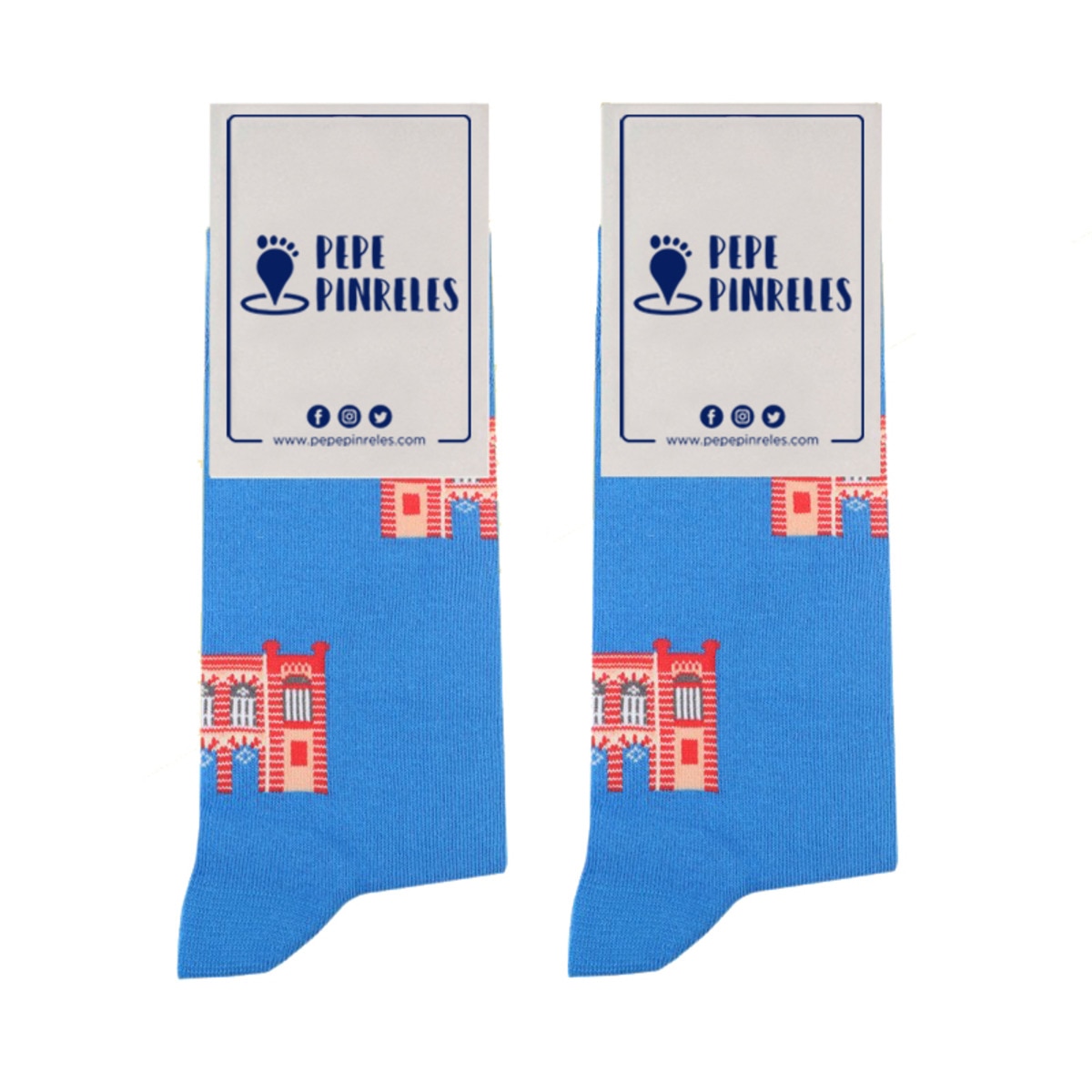 Imagem 0 de Meias Fachada Falla azuis