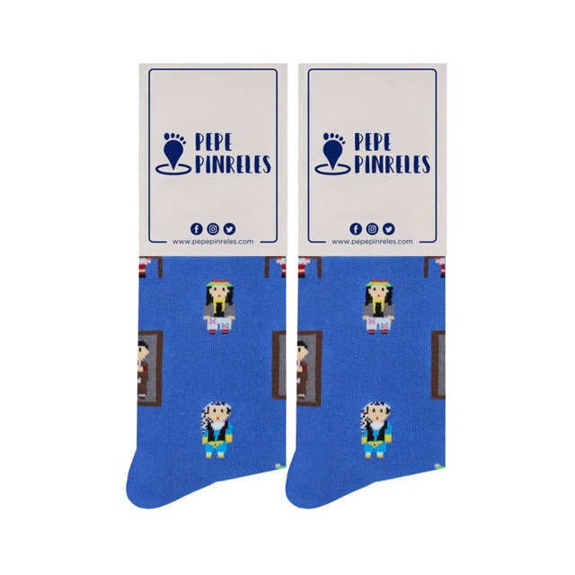 Imagem 0 de Meias Chirigotas (Carnaval de Cádis) azuis