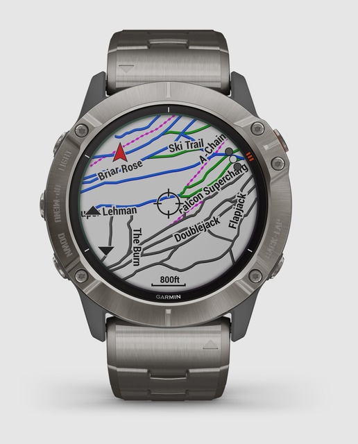 Reloj de hombre Garmin Fenix 6 010-02157-24 de titanio con silicona · Garmin  · El Corte Inglés