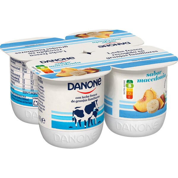Glutenfree yogurt fruit salad flavour 4pack units 120 g · DANONE