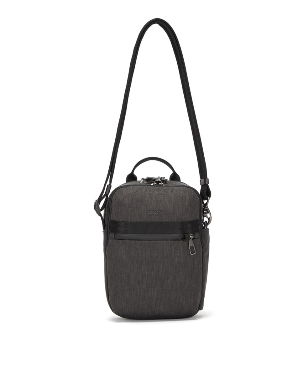 Pacsafe - Bandolera Antirrobo De Hombre De Material Reciclado En Negro Con Cremallera