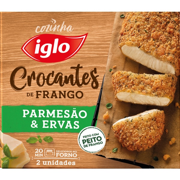 Crocantes de Frango com Parmesão e Ervas 2 Unidades embalagem 180 g