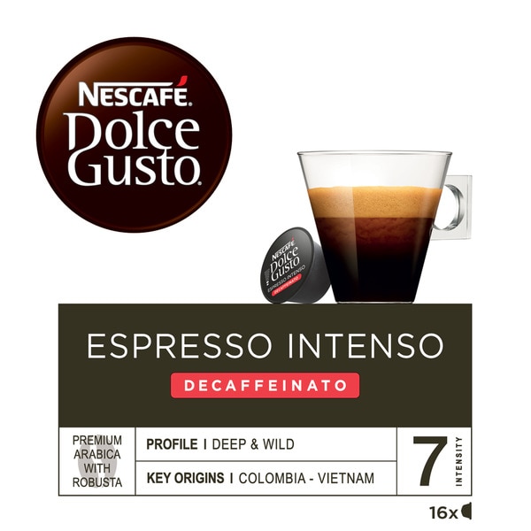 Café Espresso Intenso Descafeinado embalagem 16 cápsulas