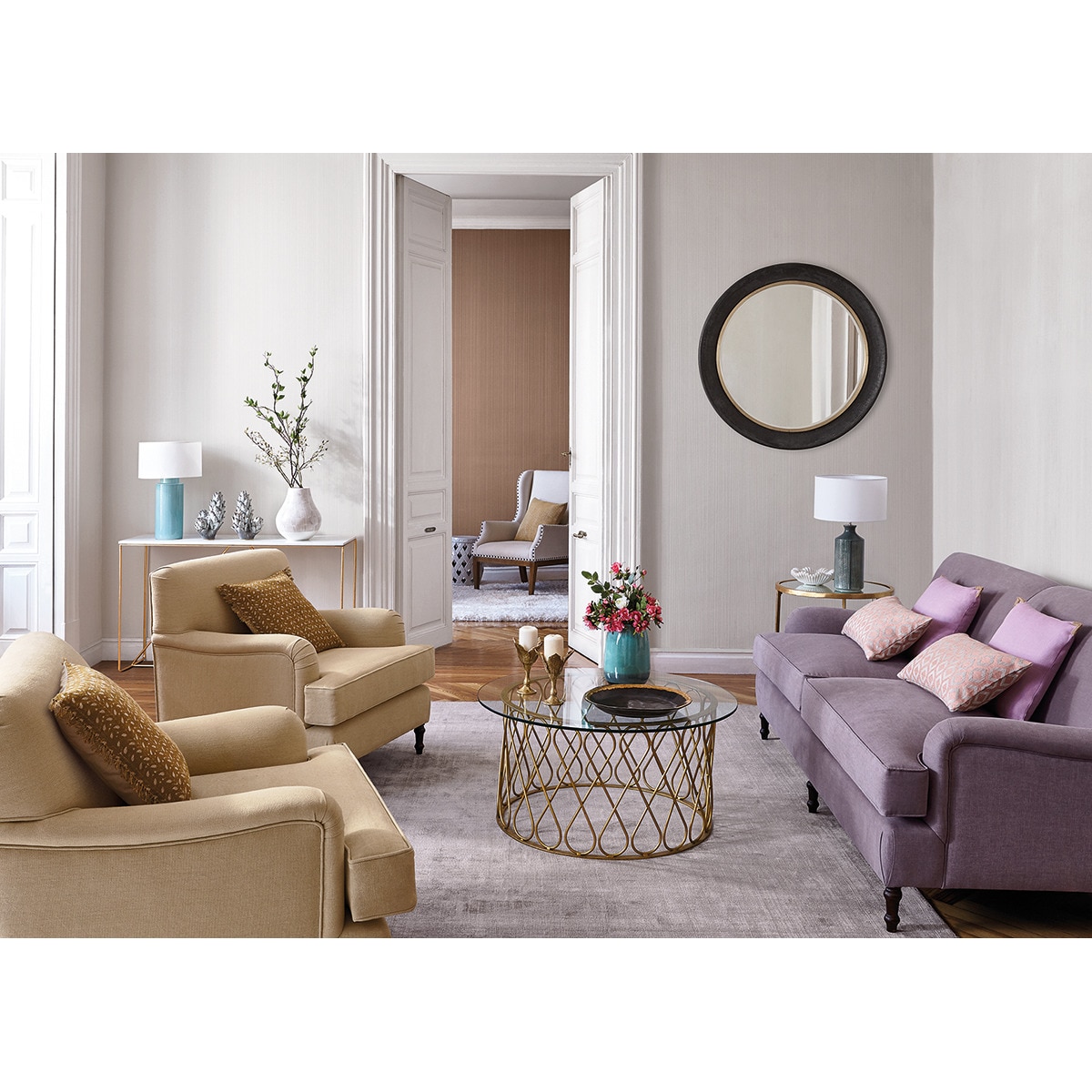 Candeeiro de mesa Albert El Corte Inglés Turquesa-7