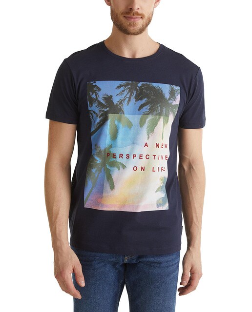 Camiseta en algodón orgánico de hombre a