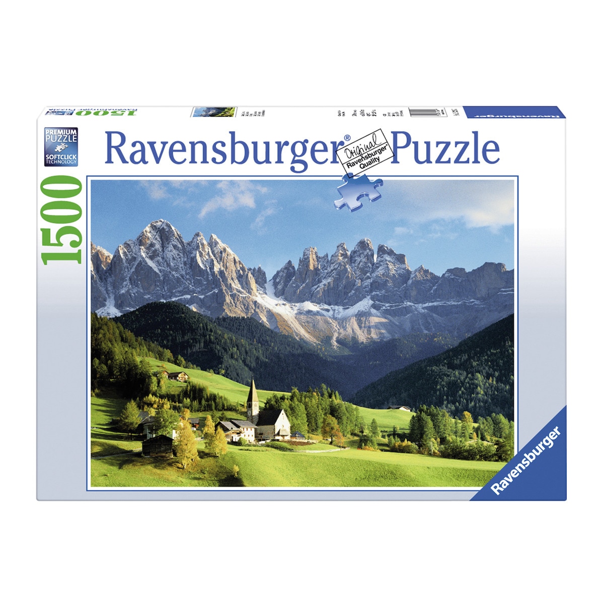 Ravensburger - Puzzle 1500 Piezas Santa Magdalena, Dolomitas