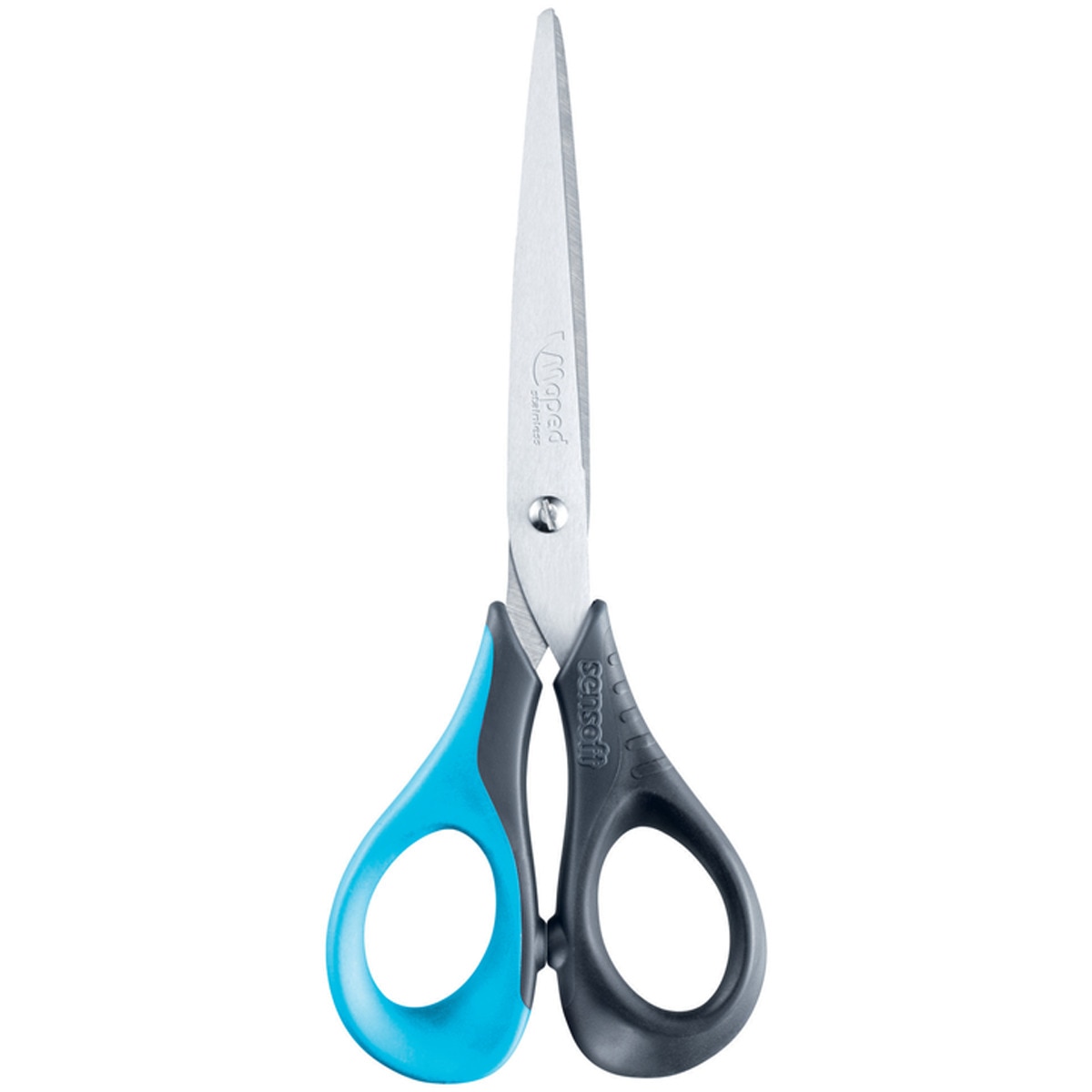Tijeras Sensoft de 16CM Asimétricas con Agarre Ergonómico y Anillas Flexibles Maped  Colores Surtidos Surtido-3