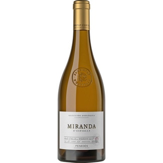 vino blanco chardonnay DO Penedés ecológico botella 75 cl - Miranda D'espiells