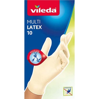 Luvas Multi Latex S/M embalagem 10 unidades - Vileda