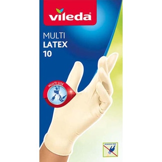Luvas Multi Latex M/L embalagem 10 unidades - Vileda