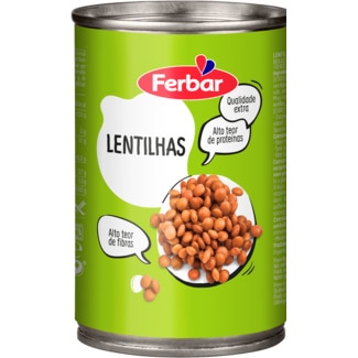 Lentilhas lata 420 g - Ferbar