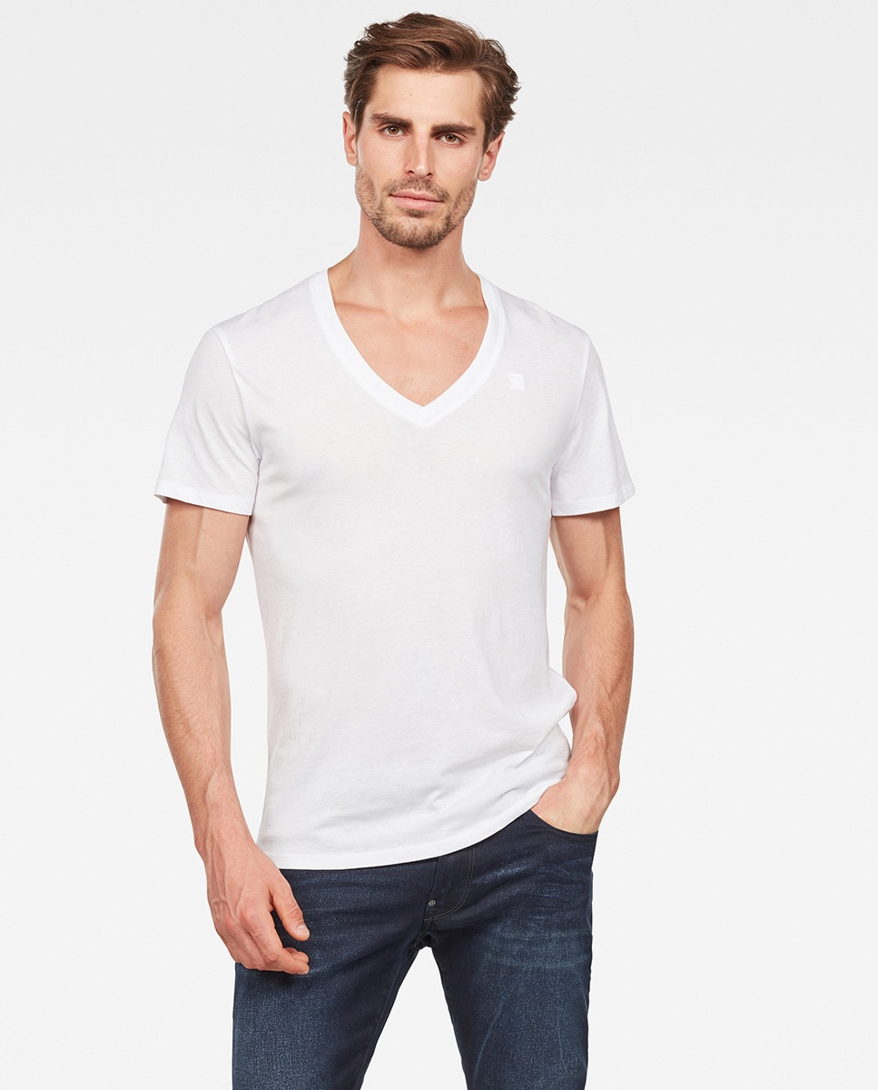 Imagem 0 de Pack de duas t-shirts brancas de homem com manga curta