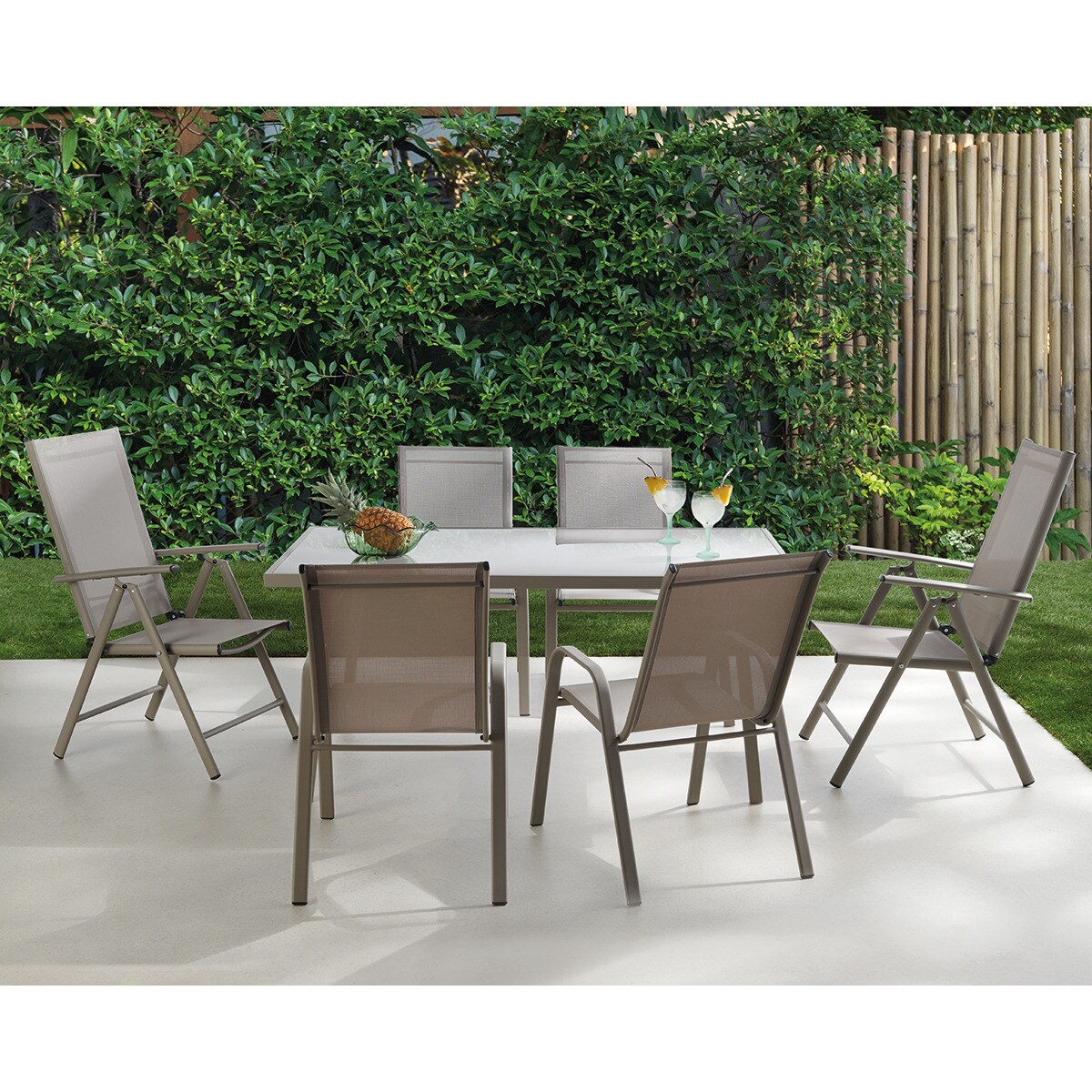 Sillón de comedor de jardín Namibia Basics El Corte Inglés Taupé-4