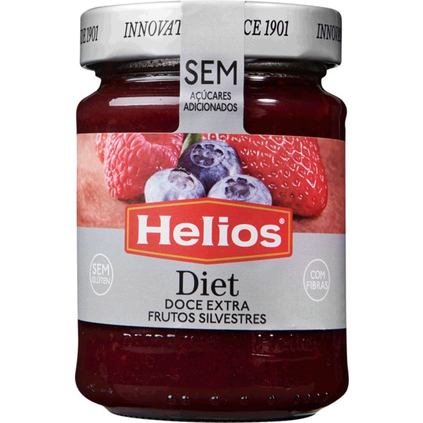 Doce Extra de Frutos Silvestres sem Açúcar sem Glúten frasco 280 g
