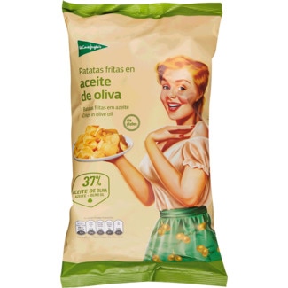 El Corte Inglés Batatas Fritas em Azeite sem Glúten embalagem 170 g