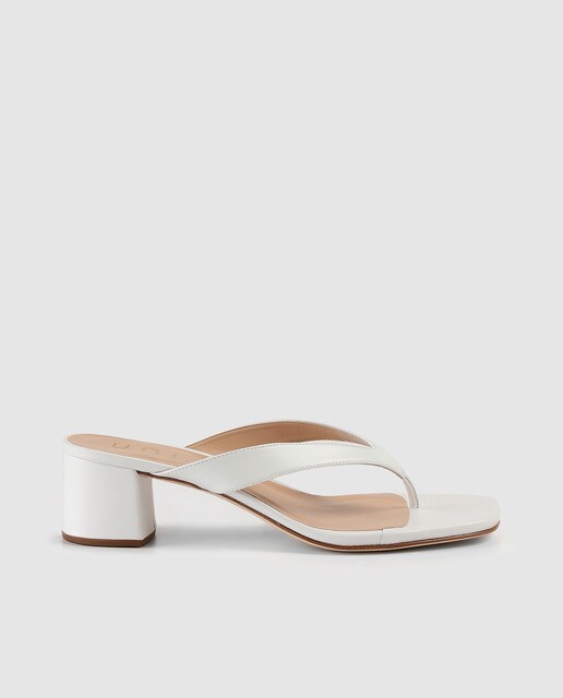 Sandalias de tacón de muejr Unisa de piel en color blanco · Unisa · El  Corte Inglés