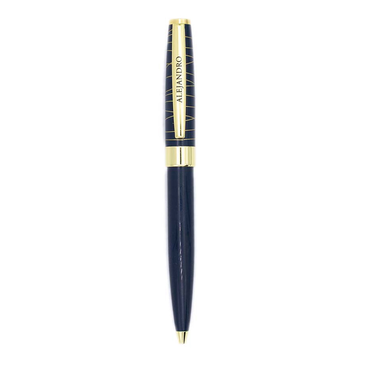 Bolígrafo Alejandro Draeger Azul Marino y Oro Azul Marino oscuro-2