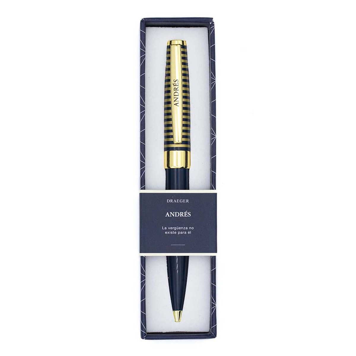 Imagen 0 de Bolígrafo Andrés Draeger Azul Marino y Oro