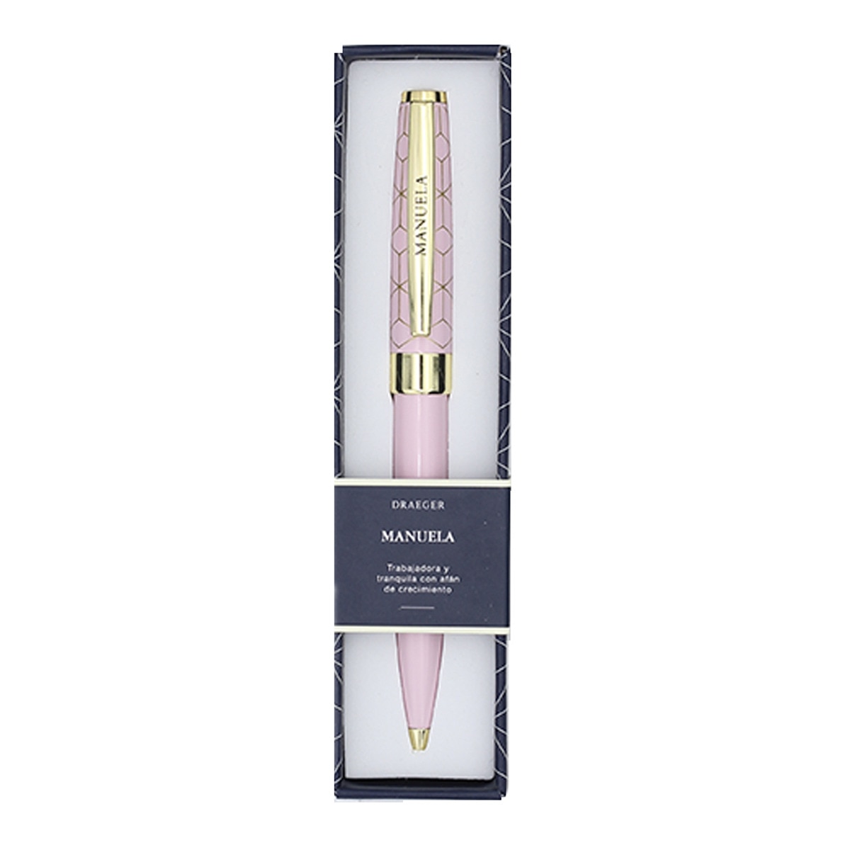 Bolígrafo Manuela Draeger Rosa y Oro Rosa-1