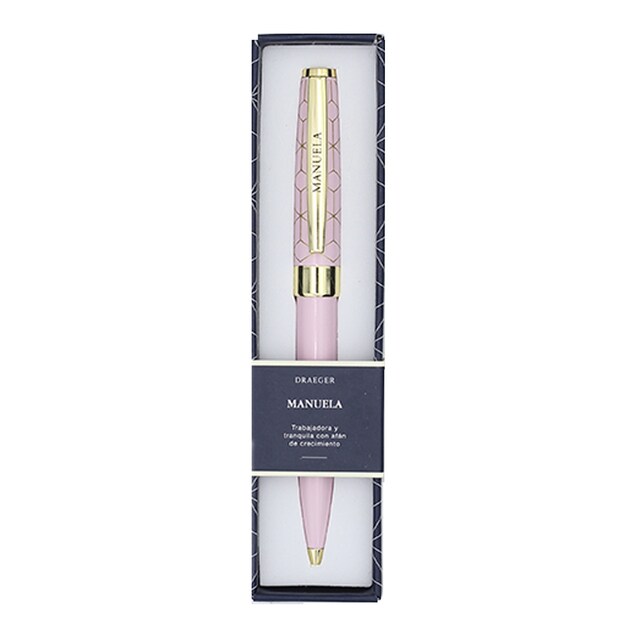 Imagen 0 de Bolígrafo Manuela Draeger Rosa y Oro
