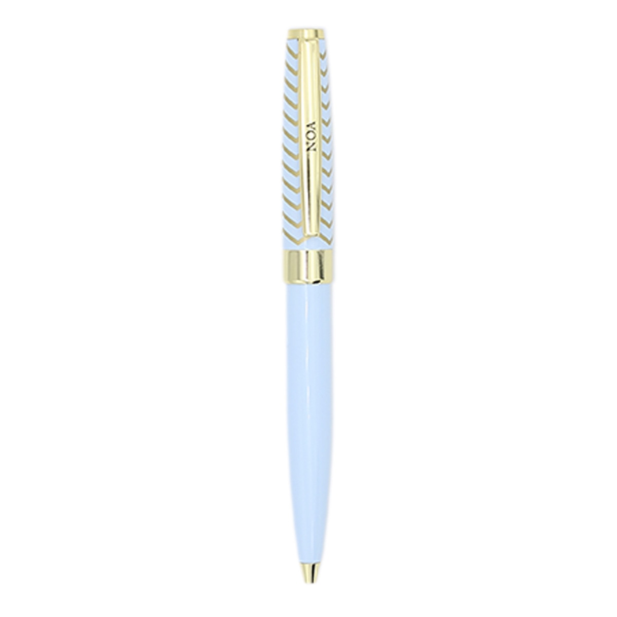 Caneta esferográfica Noa azul-claro e dourada Azul-claro-2