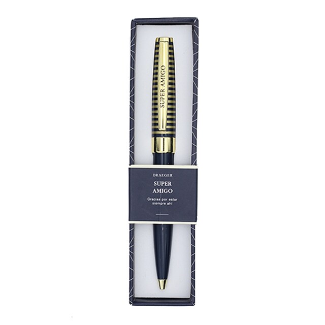 Imagen 0 de Bolígrafo Amigo Draeger Azul Marino y Oro