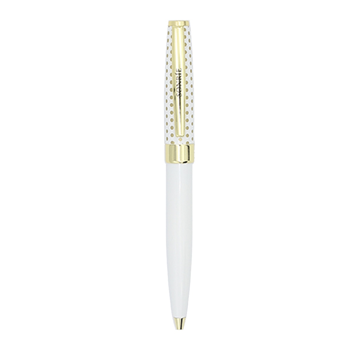 Bolígrafo Sonríe Draeger Blanco y Oro Blanco-2