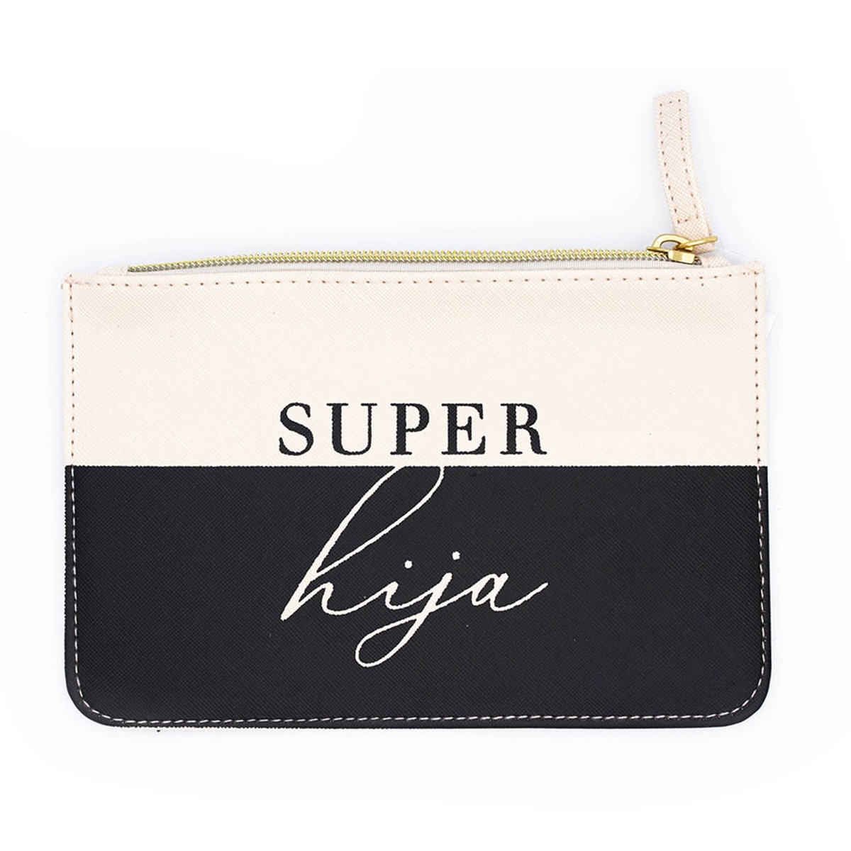 Nécessaire Super Hija preto e bege Preto-1