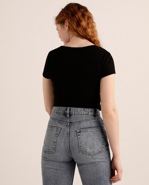 Body de canalé de mujer con manga corta · Easy Wear · El Corte Inglés