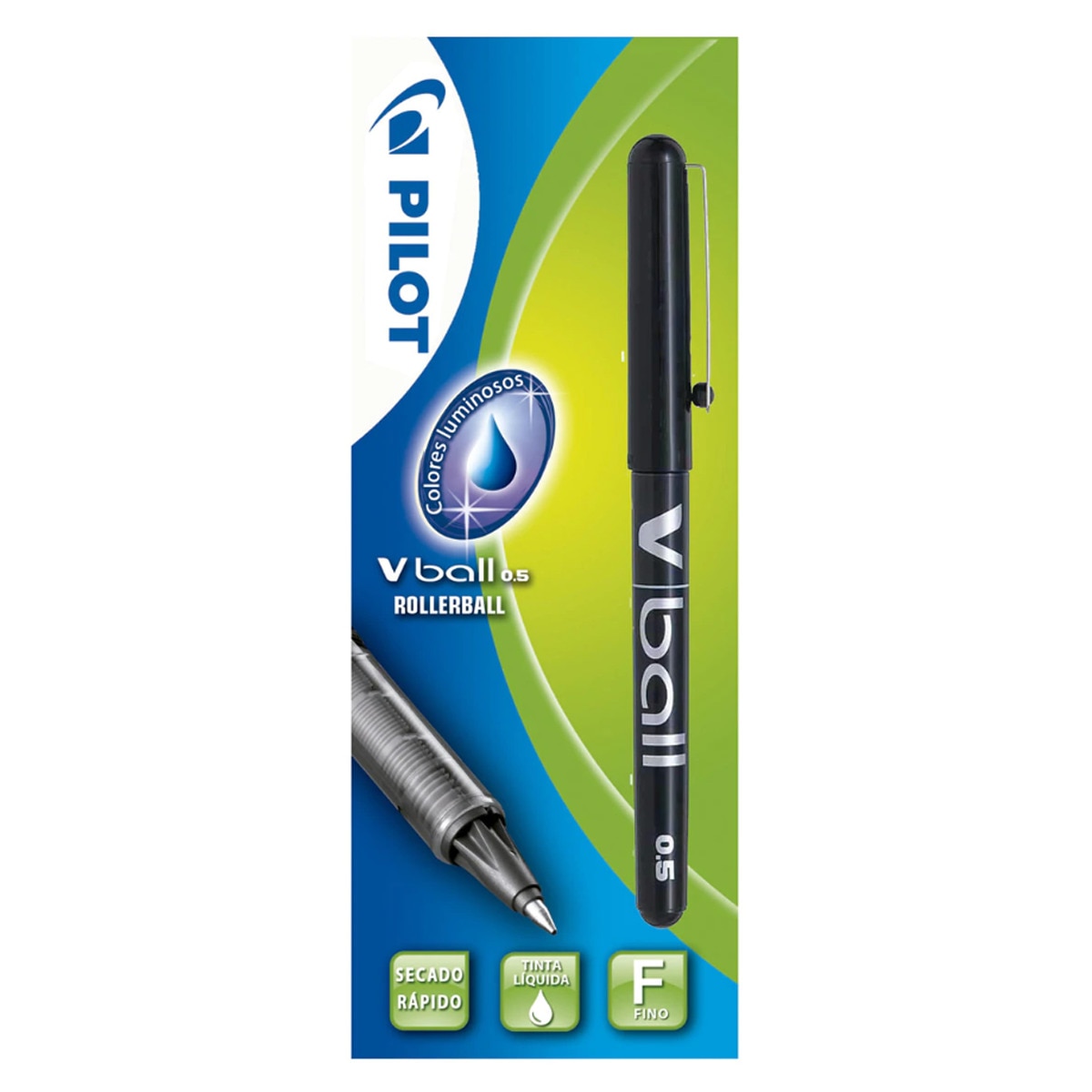 Blister Rotulador V-Ball 0.5 mm Roller negro Pilot 1