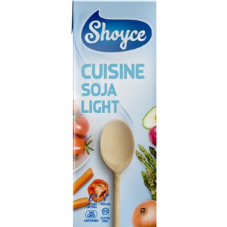 Shoyce Creme Culinário de Soja Light sem Glúten embalagem 200 ml
