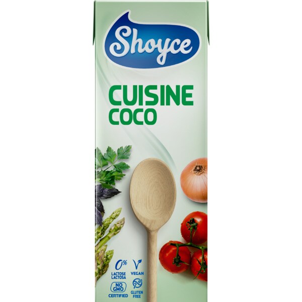 Shoyce Creme Culinário de Côco sem Glúten embalagem 200 ml