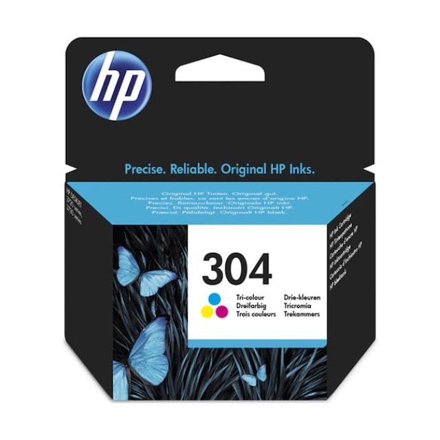 Imagen 0 de Cartucho de tinta original HP 304 tricolor (N9K05AE)