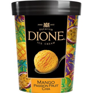 Dione Gelado de Manga e Arandos embalagem 500 ml
