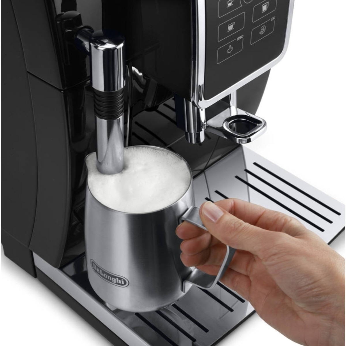 Máquina de Café Automática De'Longhi Dinamica ECAM350.15.B de 1450 W, de 15 bar e 13 Níveis de Moagem - Preto Preto-3
