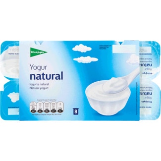 Iogurte Natural Pack 8 embalagem 125 g - El Corte Inglés