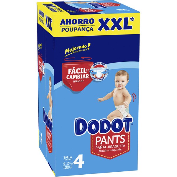 pañales braguita dodot talla 4