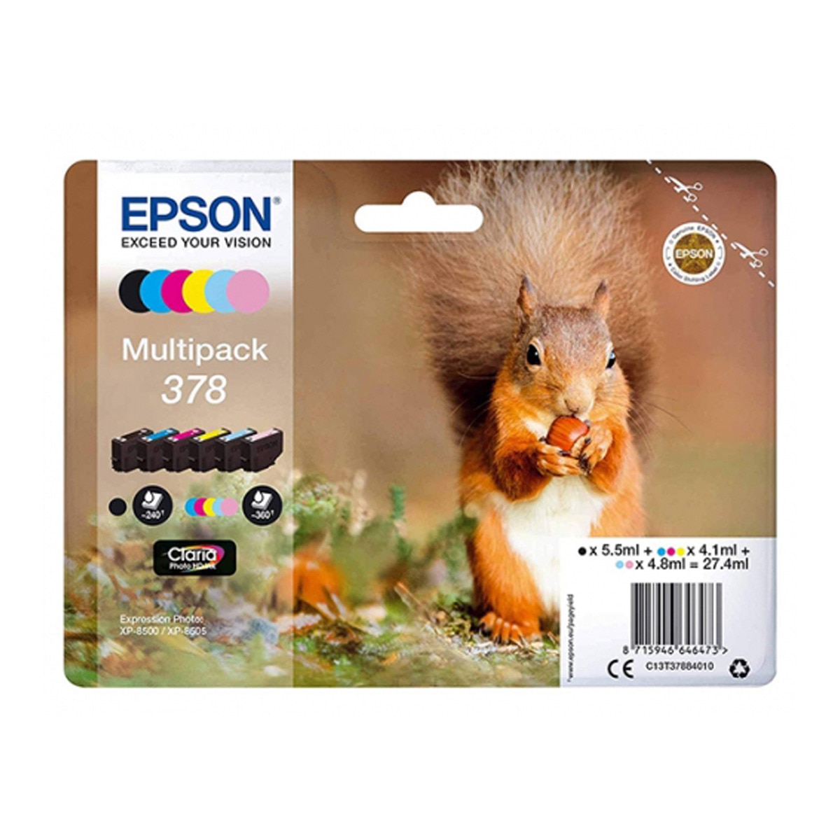 Multipack Original Epson 378 6-colores (C13T37884010) 1