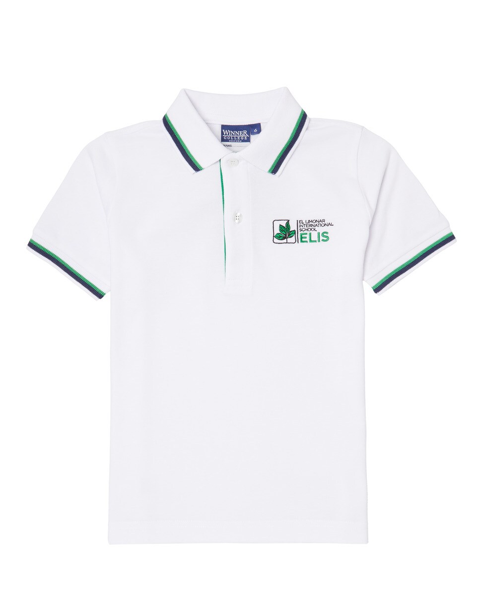 Polo d'uniforme blanc et