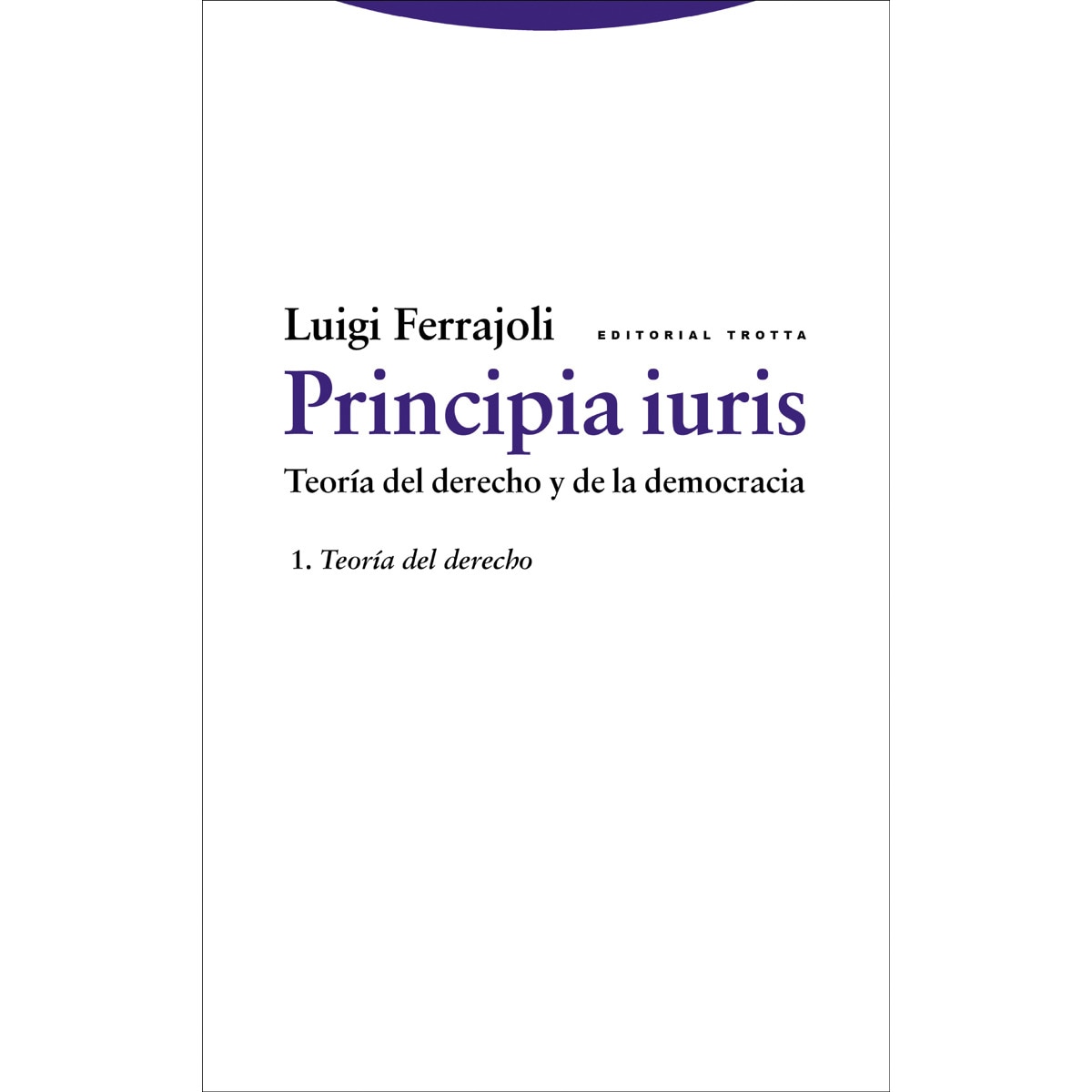 Imagem 0 de Principia iuris. Teoría del derecho y de la democracia: 1. Teoría del derecho (Capa mole)