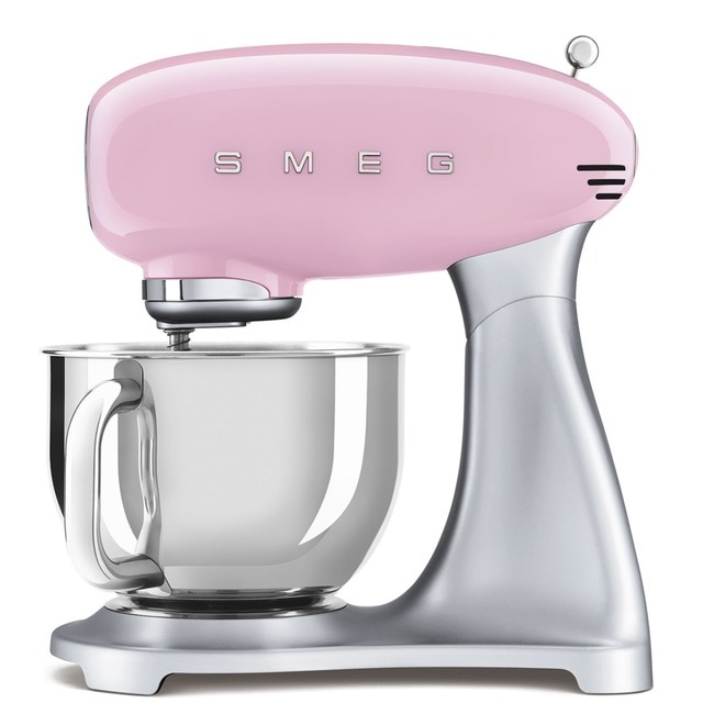 Imagem 0 de Batedeira com Taça Smeg Anni 50 SMF02PKEU de 800 W e Capacidade 4,8 Litros - Rosa Polido