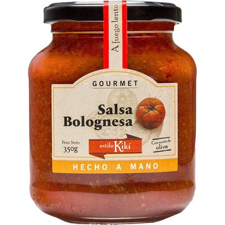 salsa bolognesa con aceite de oliva hecha a mano frasco 350 g - Kiki