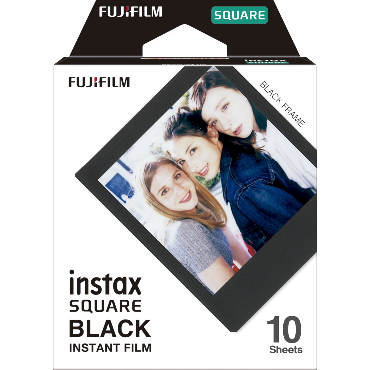 Papel fotográfico Fujifilm Instax Square Film marco negro, 10 hojas 1