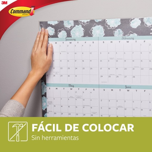 Tiras Pequenas de Fixação de Posters 12 Unid. Branco-6