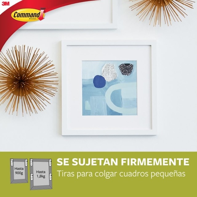 Tiras Colgar Cuadros Pequeñas 8 Uds Blanco-6