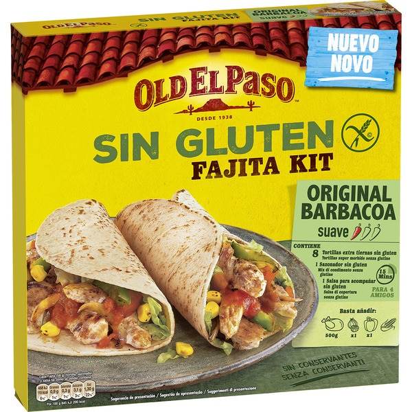 Comprar kit para fajitas suave sin gluten estuche 462 g · OLD EL PASO