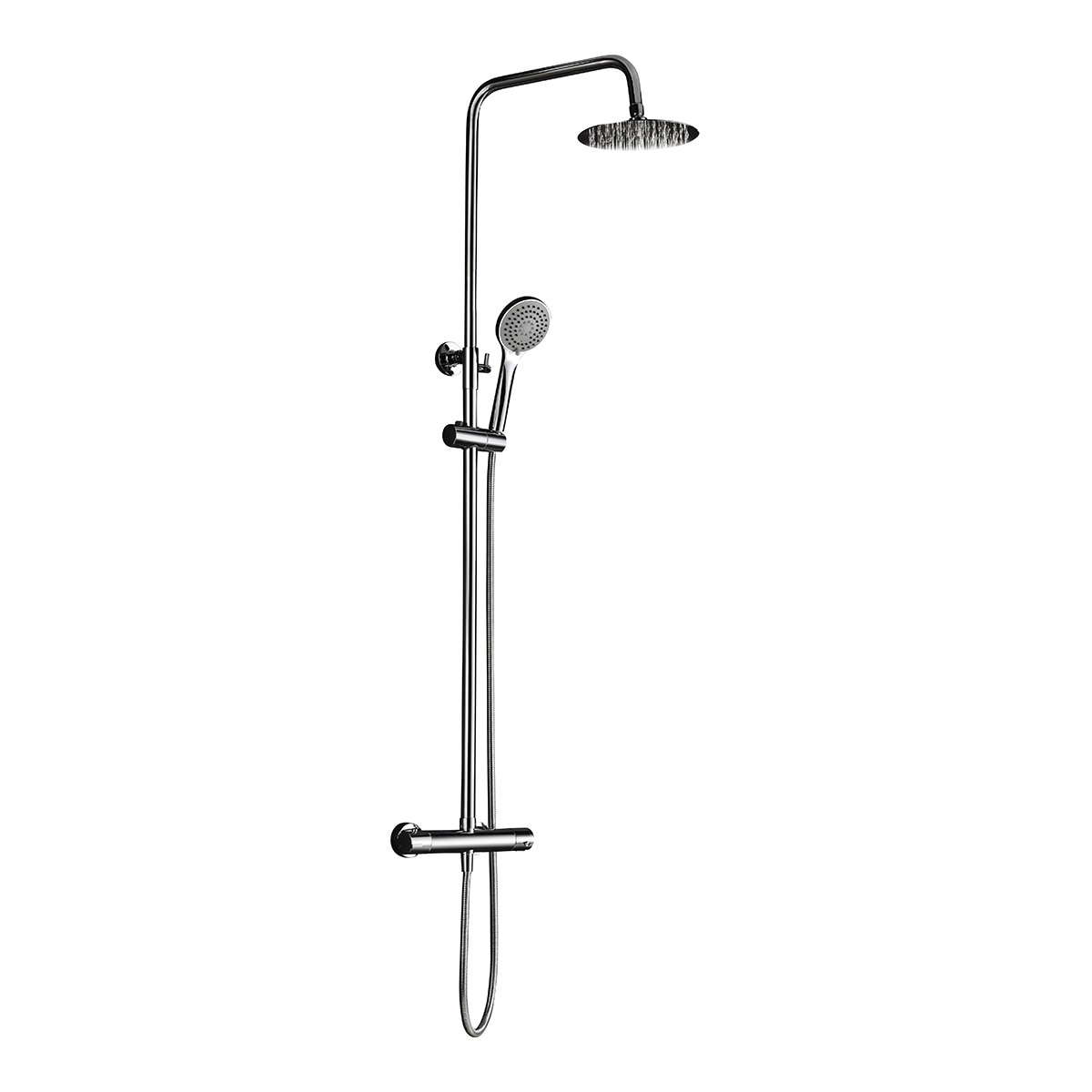 Imagen 1 de Conjunto de ducha termostática Creta Imex - Cromo Cromo