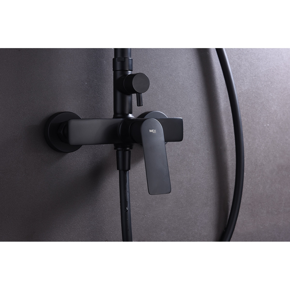 Imagen 4 de Conjunto de ducha con monomando Luxor Imex - Negro mate Negro mate